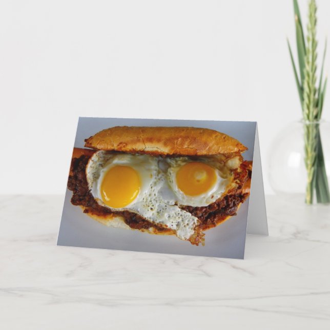 Cartão do cachorro quente do divertimento! (Frente)