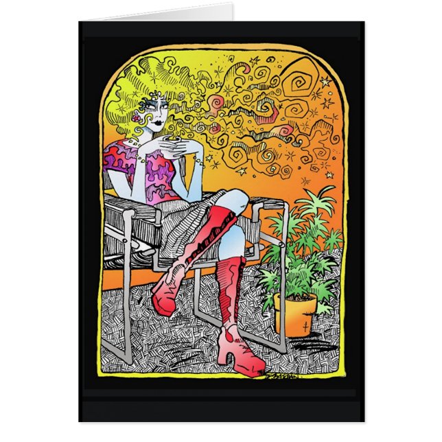 Cartão do café de O do copo (Frente)