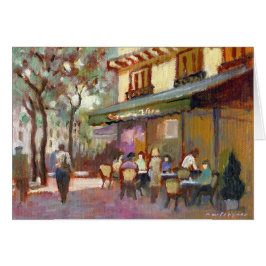 Cartão do café de Paris