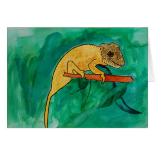 Cartão do camaleão