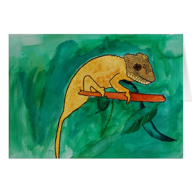 Cartão do camaleão (Frente Horizontal)