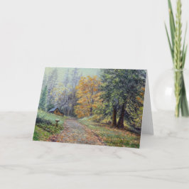 Cartão Do "campo outono"