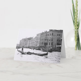 Cartão do canal grande da gôndola de Veneza Italia