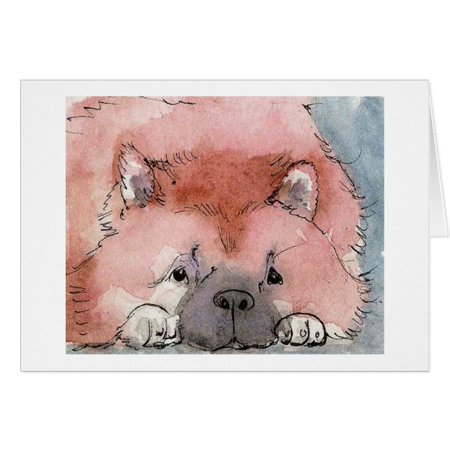 Cartão do cão da comida (Frente Horizontal)