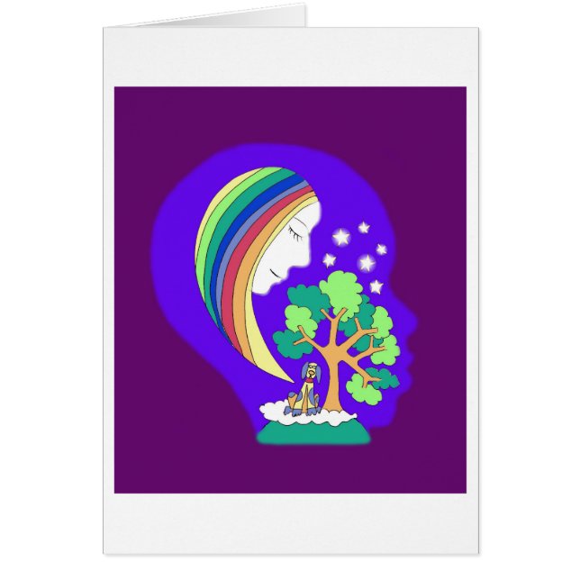 Cartão do cão da lua (Frente)