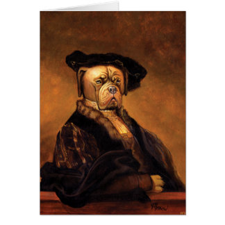 Cartão do cão de Rembrandt