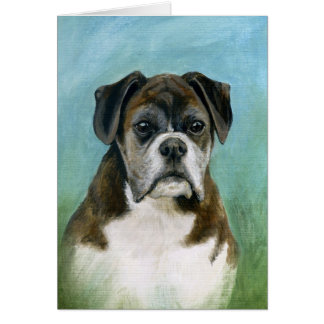 Cartão do cão do pugilista