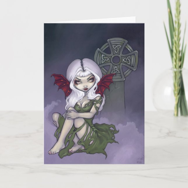 Cartão Do "cartão da névoa cemitério" (Frente)