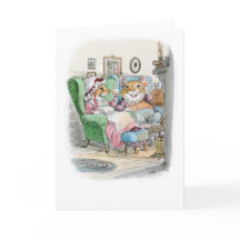 Cartão do Casal de Ratos Brindando