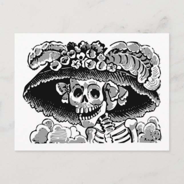 Cartão do catrina de Calavera (Frente)