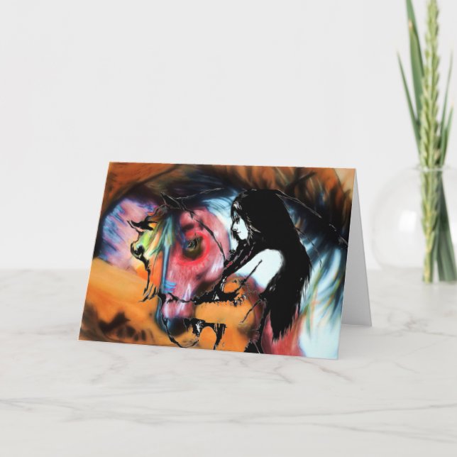 Cartão do cavalo de guerra 3 (Frente)