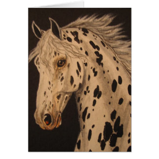 Cartão do cavalo do Appaloosa do leopardo