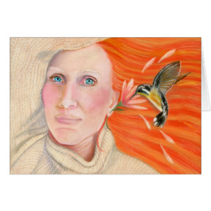Cartão do colibri de Cassandra