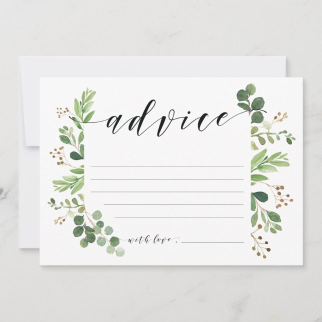 Cartão do conselho para os noivos (Frente)