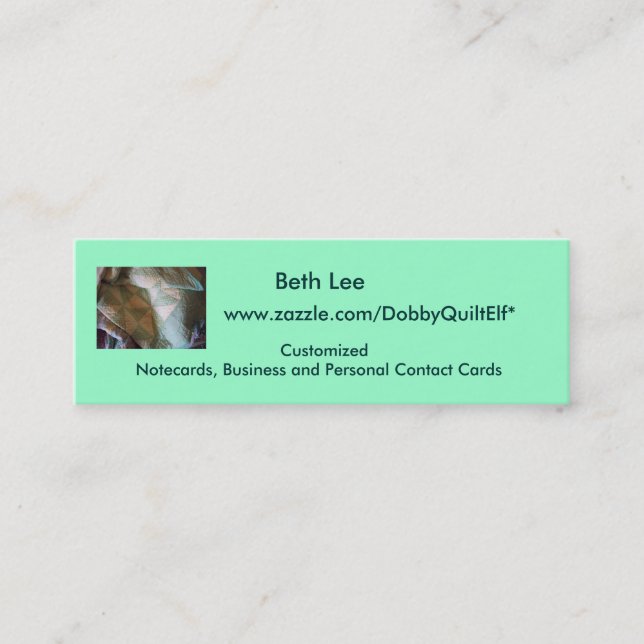 Cartão do contato (Frente)