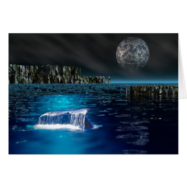 Cartão do conto da baleia (Frente Horizontal)