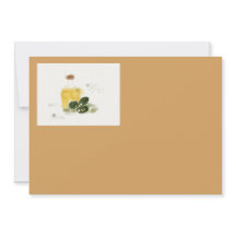 Cartão do convite do azeite