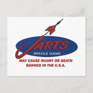 Cartão do convite do competiam de Jarts do vintage