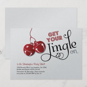 Cartão do convite do feriado do Natal de Bels de