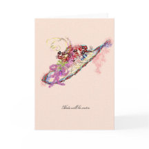 Cartão do convite dos chapéus