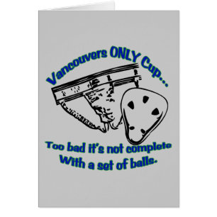 Cartão do copo de Vancôver único