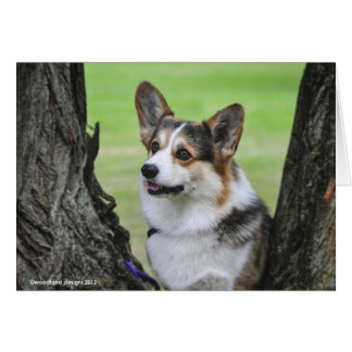 Cartão do Corgi de Galês do Pembroke