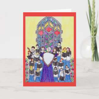 Cartão do coro da igreja das crianças