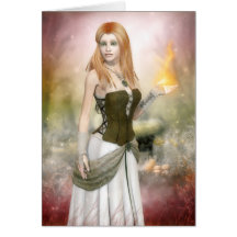 Cartão do cumprimento/nota de Brighid