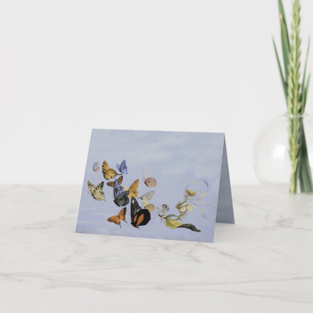 Cartão do ~ das borboletas e das fadas (Frente)