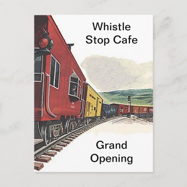 CARTÃO do depósito do viagem do trilho do RR da (Frente)