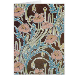 Cartão do design de matéria têxtil das flores do