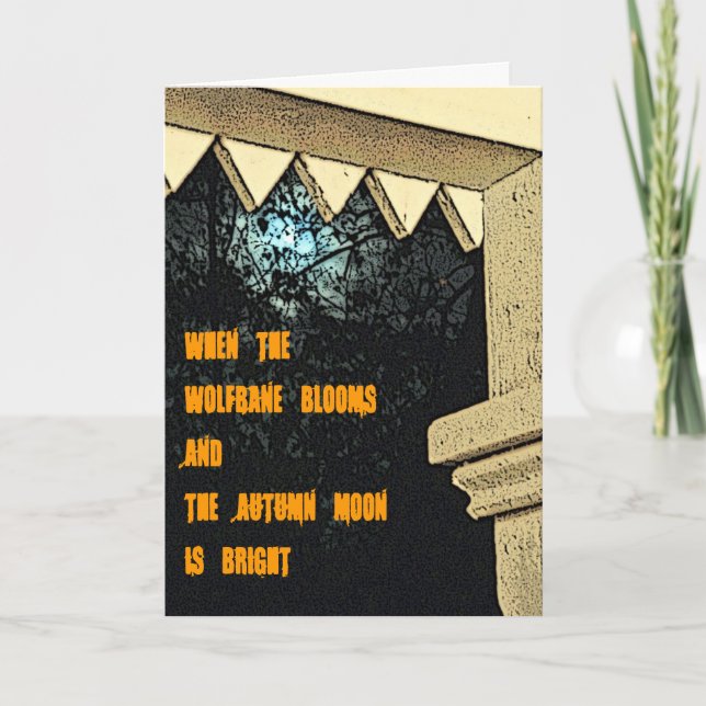 Cartão do Dia das Bruxas (Frente)