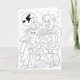 Cartão do Dia das Bruxas do hobbt de DIY