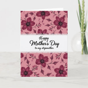 Cartão do Dia das Flores Magenta