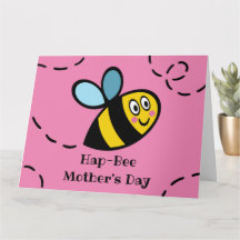 Cartão do Dia das Mães Abelha Atarefada Personaliz