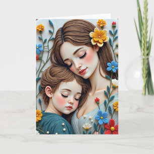 Cartão do Dia das Mães Abraço Carinhoso