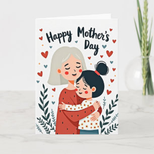 Cartão do Dia das Mães Abraço Luminoso