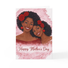 Cartão do Dia das Mães Afro-Americano