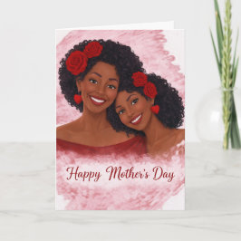 Cartão do Dia das Mães Afro-Americano