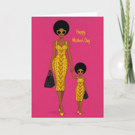 Cartão do Dia das Mães Afro-Americano