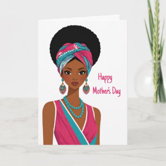 Cartão do Dia das Mães Afro-Americano