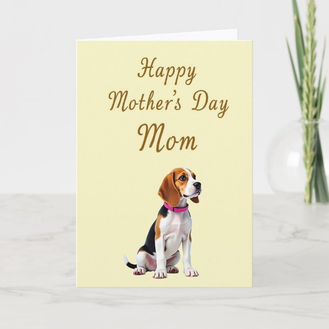 Cartão do Dia das Mães Amor de Cachorro (Frente)