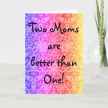 Cartão do Dia das Mães Arco-Íris Colorido para Dua