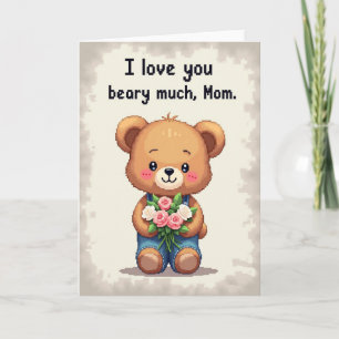 Cartão do Dia das Mães Beary Much Love