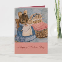 Cartão do Dia das Mães Beatrix Potter
