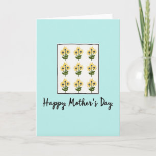 Cartão do Dia das Mães Blossom Grid
