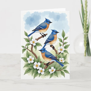 Cartão do Dia das Mães Blue Bird Spring