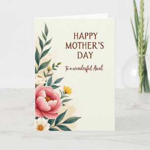 Cartão do Dia das Mães Blush Bloom
