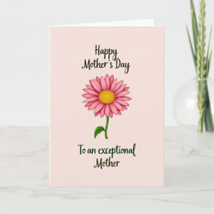 Cartão do Dia das Mães Blush Daisy