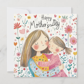 Cartão do Dia das Mães Bonito